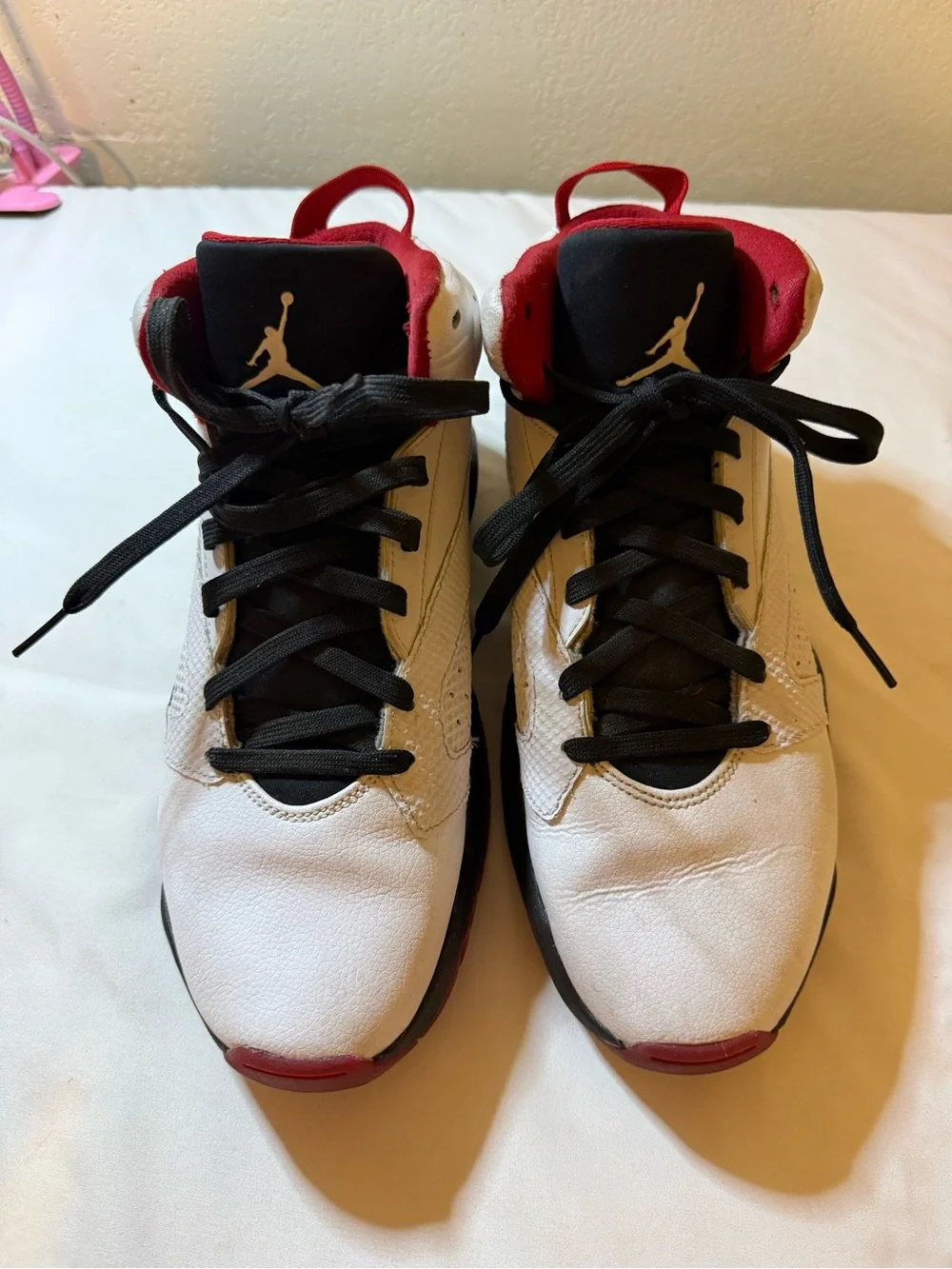 Jordan Men's Lift Off Basketball Shoes - White, Red and Black